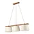 Luster na sajli AIDA 3xE27/15W/230V prečnik 25 cm hrast/krem
