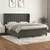 Vidaxl Box spring postelja z vzmetnico temno siva 180x200 cm žamet