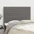 Vidaxl Vzglavje postelje temno sivo 144x5x118/128 cm blago