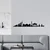 Wallity Zidna dekoracija Berlin Skyline, 119x24 cm, 1.5 mm, Crna