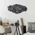 Wallity Zidna dekoracija Innovation, 86x41cm, Crna
