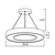 Braytron LED visilica sa daljinskom komandom BRY-BLADE-PD-OKRUGLA-DRVO-45W