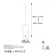 Opviq Luster Skew-13444, 42-171cm, E14, Crni