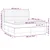 Vidaxl Box spring postelja z vzmetnico LED črna 180x200 cm blago