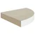 Kutna zidna polica boja hrasta i bijela 25 x 25 x 3,8 cm MDF