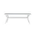Venture Design Jedilna miza 74x200x100 cm bela