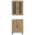Highboard 2 pcs hrast artisan Konstruirano drvo