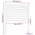 Vidaxl Posteljno vzglavje belo 96x4x100 cm trdna borovina