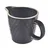 Northix Keramični vrč za mleko črn TEA TIME 100 ml