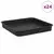 Kvadratna posuda za cvijeće 24 pcs Crna 15 x 15 x 2 cm Plastika