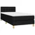 shumee Box spring postelja z vzmetnico črna 100x200 cm blago