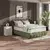 Boxspring Krevet Nobu 140/200 cm , tamnozelena