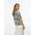 VERO MODA Bluza VMMYMILO  temno zelena / bela
