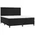 Vidaxl Box spring postelja z vzmetnico črna 180x200 cm žamet