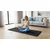 REBEL ACTIVE Strunjača (prostirka) za jogu, pilates i fitnes, 183x61 cm, debljina 1 cm, materijal TPE, crna boja, model RBA-3158-BK