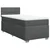 VIDAXL Box spring postelja z vzmetnico temno siva 100x200 cm blago