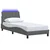 vidaXL Posteljni okvir brez vzmetnice temno siv 90x190 cm blago