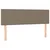 Vidaxl Box spring postelja z vzmetnico taupe 140x190 cm blago