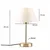 Opviq Stona lampa 241947, Krem