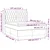 Krevet box spring s madracem LED krem 140x200 cm od tkanine