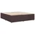Vidaxl Posteljni okvir brez vzmetnice temno rjav 180x200 cm blago
