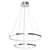 LED luster na sajli HOOP LED/51W/230V prečnik 60 cm 4000K sjajni hrom