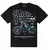 Ulična majica moška - BLUE BOBBER - BLACK HEART - 14184