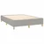 Vidaxl Box spring postelja z vzmetnico svetlo siva 140x200 cm blago