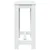 Vidaxl Barska miza bela 102x50x103,5 cm inženirski les