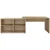 Vidaxl Jedilna miza 140x80x75 cm hrast