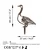 Aberto Design Dekorativna figura Goose -A 03, 60x37 cm, 1.5 mm