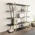 Hanah Home Polica 120x120x25cm Crno-Zlatna