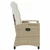 Vrtna stolica 2 pcs Bež i krema 56 x 60 x 112 cm