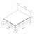 Hanah Home Ram za krevet Mia, 160x122x200 cm, Krem