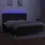 Vidaxl Box spring postelja z vzmetnico LED črna 200x200 cm blago