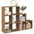 Pregrada/regal za knjige 3 razina hrast 137,5x29x103,5cm drveni