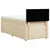 Vidaxl Box spring postelja z vzmetnico krem 90x190 cm blago