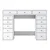 Hanah Home Sto za šminkanje 120x81,6x44,5cm Beli