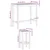 Vanjski bar set 5 pcs Neprerađeno Čvrsto teak drvo