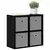 Kreveta s ladicama Crni hrast 49,5 x 22 x 47 cm