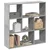 Sobna pregrada / regal za knjige sivi 102x29x103,5 cm drveni