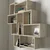 Hanah Home Zidna polica Parola, 115,5x 103,5x15 cm,Krem