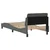 Vidaxl Posteljni okvir Dover temno siv 90x190 cm blago