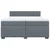 Vidaxl Box spring postelja z vzmetnico temno siva 200x200 cm žamet