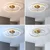 Brilagi - LED prigušiva plafonski ventilator LED/66W/230V 55 cm bela/zlatna + daljinski upravljač