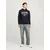 JACK & JONES Majica  mornarska / karminsko rdeča / bela
