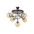 Opviq Luster AV-4331-5T-BSY, 40x60cm, IP20, 220V-240 V, Zlatno-crne boje