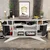 Hanah home Polica 150x75x43cm Belo-Antracit
