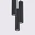 Sollux SL.1576 - Luster na sajli KARBON 3xGU10/10W/230V crna