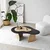 HANAH HOME Sto za dnevnu sobu Melted Black Sapphire Oak